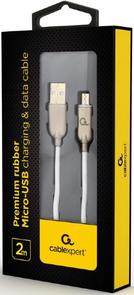 Кабель Cablexpert AM / Micro USB 2m White (CC-USB2R-AMmBM-2M-W)