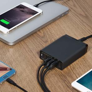 Зарядний пристрій Anker PowerPort 6 Lite 30W Black (A2061G11)