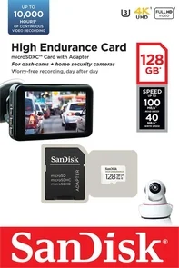 Фото: FLASH пам'ять SanDisk High Endurance V30 MicroSDXC 128GB with adapter (SDSQQNR-128G-GN6IA) № 2 | KTC