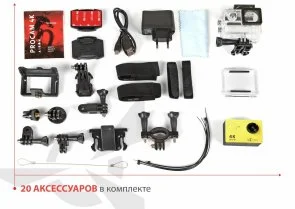 Фото: Екшн-камера AirOn ProCam 4K Yellow (4822356754452) № 3 | KTC