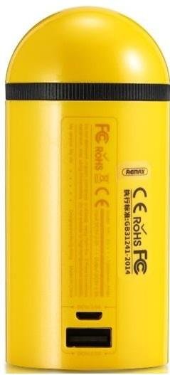 Батарея універсальна Remax Cutie RPL-36 Powerbank 10000mAh, USB 2.4, Yellow