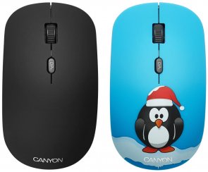 Мишка, Canyon CND-CMSW400PG Wireless, Black + змінна панель 