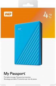 Зовнішній жорсткий диск WD My Passport 4TB WDBPKJ0040BBL-WESN Blue