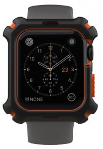 Чохол Urban Armor Gear для Apple Watch 44mm - Black/Orange