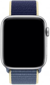 Ремінець HiC for Apple Watch 44mm - Sport Loop Midnight Blue/Blue