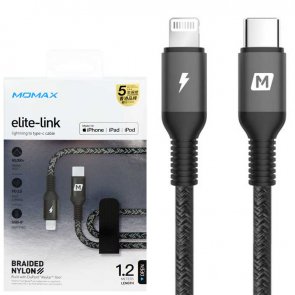Кабель Momax Lightning / Type-C 1.2m Black (DL31D)