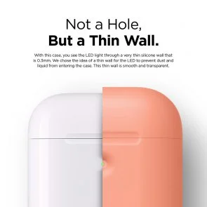 Фото: Чохол Elago for Airpods - A2 Silicone Case Peach with Wireless Charging № 2 | KTC