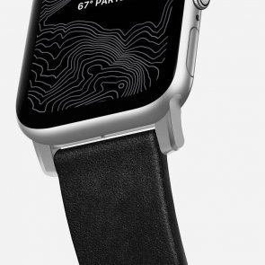 Ремінець Nomad for Apple Watch 44/42mm - Modern Strap Silver/Black (NM1A41SM00)