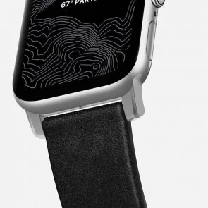 Фото: Ремінець Nomad for Apple Watch 42/44mm - Modern Strap Silver/Black (NM1A41SM00) № 4 | KTC