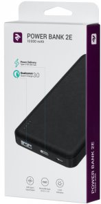 Батарея універсальна 2E PB1019AQC 10000mAh Black (2E-PB1019AQC-BLACK)