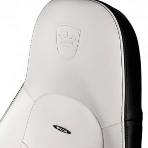 Крісло ігрове Noblechairs Icon PU шкіра, AL основа, White/Black