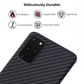 Чохол-накладка PITAKA для смартфону Samsung S20 Plus - MagEz case, Black / Grey