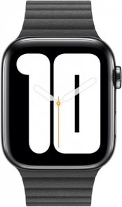 Ремінець HiC for Apple Watch 42mm - Leather Loop Band Black