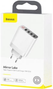 Зарядний пристрій Baseus Mirror Lake Digital Display White (CCJMHB-B02)