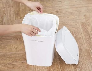 Смарт кошик для сміття Xiaomi Ninestars Waterproof Induction Trash White (DZT-10-11S)