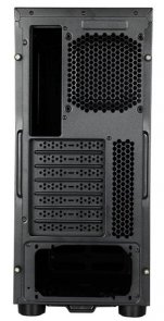 ATX, Chieftec Hawk AL-02B-TG-OP, NoPSU, 1xUSB2.0, 2xUSB 3.0, Black, прозора бокова стінка