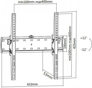 Кронштейн BRATECK KL21G-44T