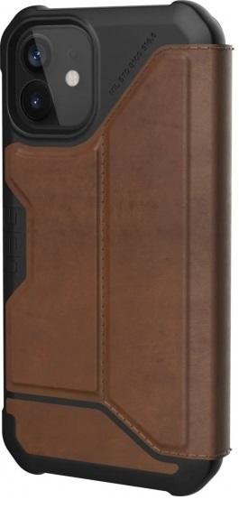 Чохол-книжка Urban Armor Gear для Apple iPhone 12 Mini - Metropolis Leather Brown