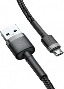 Фото: Кабель Baseus Cafule AM / Micro USB 0.5m Gray/Black (CAMKLF-AG1) № 2 | KTC