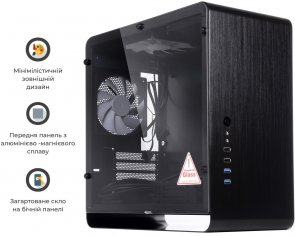 Корпус QUBE Eagle Black with window (QBX3M_WBNU3)