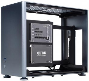 Корпус QUBE A4 Gray with window (QBA4I_WGNU3)