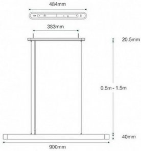 Смарт-світильник Yeelight Crystal Pendant Light 33W 2700-6000K (YLDL011GL/DL010W0CN)