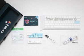 Клавіатура, Ducky One 2 Mini, RGB LED, USB, White (Cherry Blue)