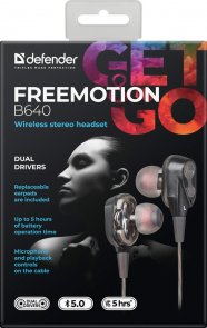 Гарнітура Defender FreeMotion B640 Black (63641)