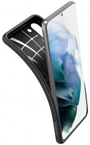  Чохол Spigen for Samsung Galaxy S21 - Liquid Air Matte Black (ACS02422)