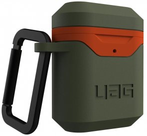 Чохол UAG for Airpods - Standard Issue Hard 001 Olive/Orange (10242F117297)   