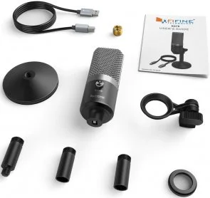 Фото: Мікрофон Fifine K670 USB Silver (K670B) № 6 | KTC