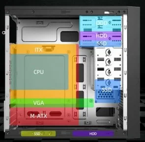 Фото: Корпус Gamemax MT308-2U3 Black (MT-308-2U3) № 8 | KTC