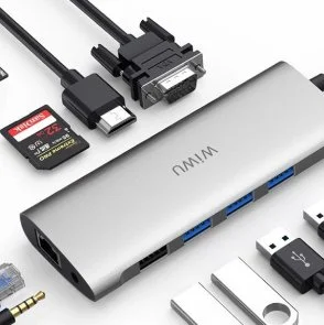 Фото: USB-хаб WIWU Alpha 11 in 1 Gray (Alpha 11in1 Gray) № 3 | KTC