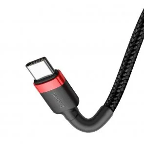 Фото: Кабель Baseus Cafule 20V 3A CM / CM 1m Red/Black (CATKLF-G91) № 3 | KTC
