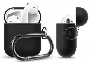 Чохол Elago для Airpods - Silicone Hand Case Black (EAPSC-HANG-BK)