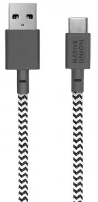 Фото: Кабель Native Union Belt Zebra AM / Type-C 1.2m (BELT-AC-ZEB-NP) № 3 | KTC
