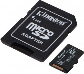 Карта пам'яті Kingston C10 A1 pSLC Micro SDHC 32GB with adapter (SDCIT2/32GB)