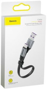 Кабель Baseus Simple HW Type-C 40W AM / Type-C 0.23m Grey/Black (CATMBJ-BG1)