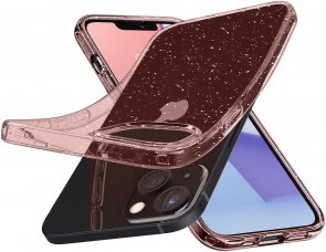  Чохол Spigen for iPhone 13 - Liquid Crystal Glitter Rose Quartz (ACS03517)