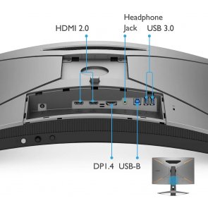 Монітор BenQ EX2710R Dark Grey (9H.LK9LB.QBE)