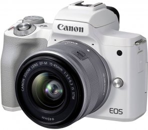 Цифрова фотокамера Canon EOS M50 Mk2 kit 15-45mm IS STM White (4729C028)