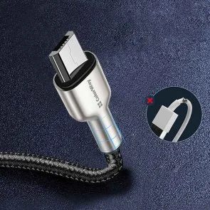 Фото: Кабель ColorWay Head Metal 2.4A AM / Micro USB 1m Black (CW-CBUM046-BK) № 6 | KTC