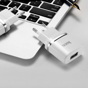 Зарядний пристрій Hoco C11 with Micro USB Cable White (C11 White + Cable)