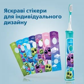 Фото: Електрична зубна щітка Philips Sonicare For Kids Bluetooth Blue (HX6322/04) № 8 | KTC