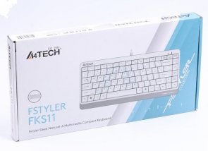 Клавіатура компактна A4tech Fstyler FKS11 White (FKS11 USB (White))