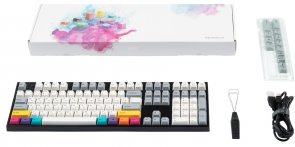 Клавіатура Varmilo VA108M CMYK Cherry MX Blue USB Black (VA108MC2W/LLK12RB)