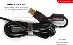 Комплект клавіатура+миша ігровий Motospeed CK888 USB (mtck888mb)