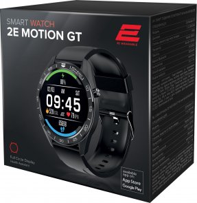 Смарт годинник 2E Motion GT 46mm Black/Silver (2E-CWW20BKSL)