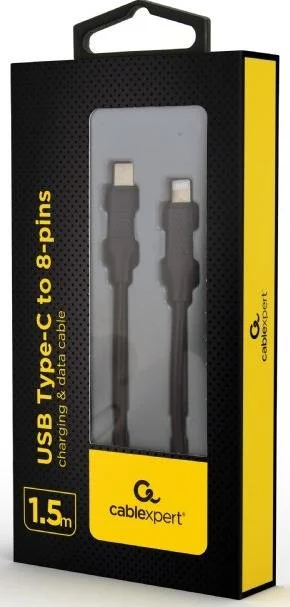 Фото: Кабель Cablexpert Type-C / Lightning 1.5m Black (CC-USB2-CM8PM-1.5M) № 2 | KTC