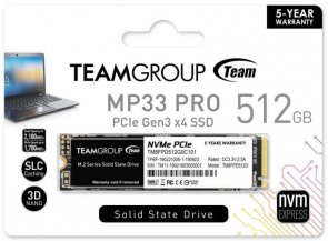 SSD-накопичувач Team MP33 Pro 2280 PCIe 3.0 x4 NVMe 512GB (TM8FPD512G0C101)